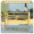thumbnail image 5 of NCYP Gold Glass Card Box with Lid for Wedding Reception, Wishing Well, Centerpiece, Card Box Only, 5 of 10