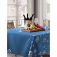 thumbnail image 6 of Modern Blue Table Cloth, Abstract Diamond Luxury Gradient Waterproof Tablecloth for Rectangle Tables, Reusable Washable Fabric Table Cover for Restaurant Kitchen Dining Tables 60"x102", 6 of 6