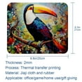 thumbnail image 5 of Toucan Square Desk Mat Mouse Mat Mouse Pad, 8.3x9.8 Inch, Non-Slip Rubber Bottom, Printed, Suitable for Office and Gaming, 5 of 6