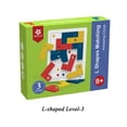 thumbnail image 1 of Puzzle en Forme de L en Bois - Niveau 3 (8+), 1 of 4