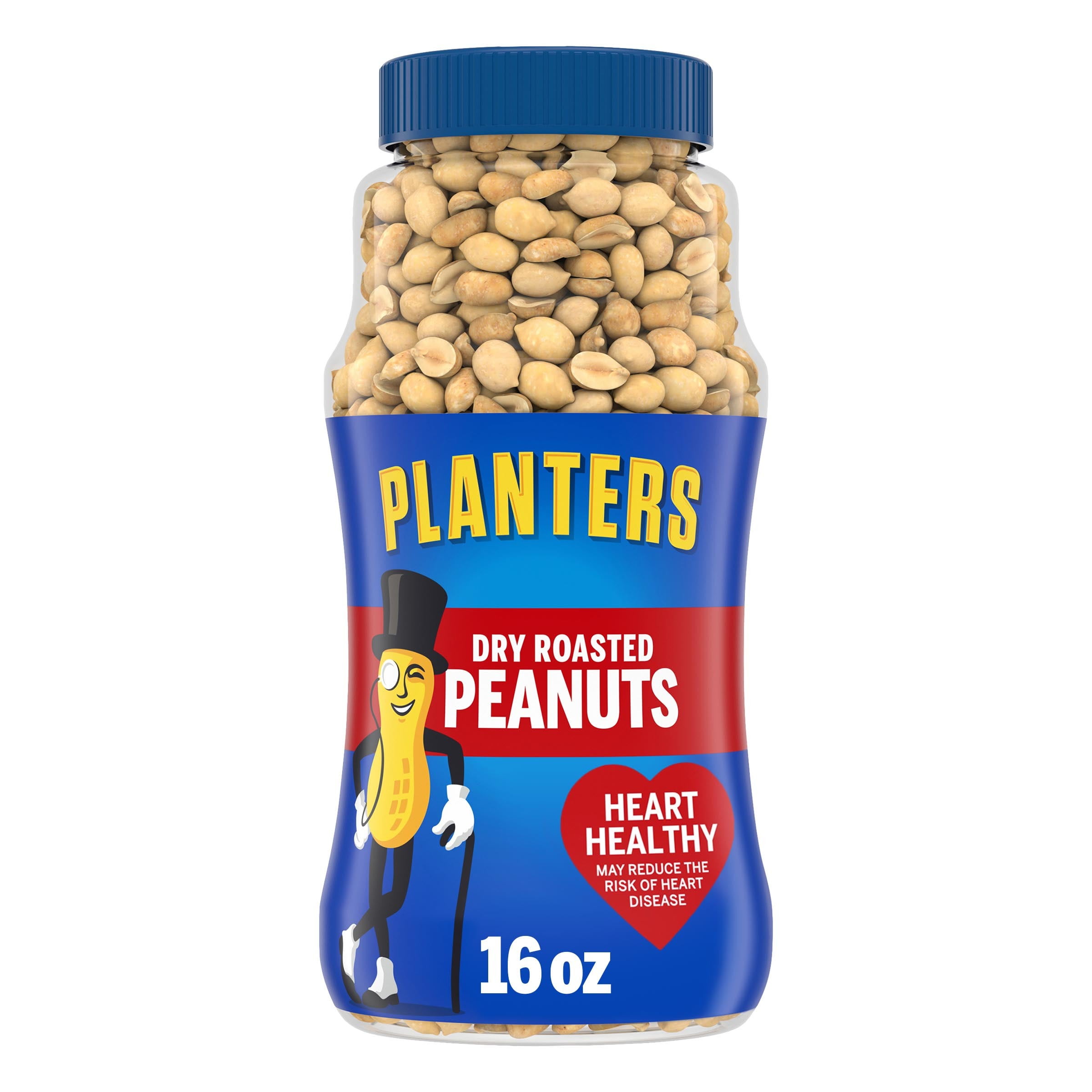 Planters Dry Roasted Peanuts, 16 oz Jar
