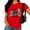 Red, variant on Cozymy I Put The BOO In Boujee Halloween Graphic Tee Women's Short Sleeve Crewneck Top