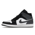 thumbnail image 2 of Jordan Men's 1 Mid Black White Iron Grey Basketball Shoes, from StockX, 2 of 5