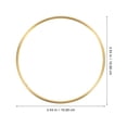 thumbnail image 2 of DECOMELODY 6Pcs Metal Craft Rings For Diy Enthusiasts Golden Minimalist Design Circle Hoop, 2 of 8