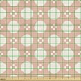 thumbnail image 2 of Ambesonne Abstract Fabric by the Yard Upholstery, Basic Pastel Tone Shapes, 5 Yards, Peach and White, 2 of 5