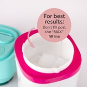 Nostalgia Electric 80 Watt Ice Shaver with Ice Mold & Reusable Cone, Teal & White