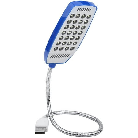 USB Reading Lamp with 28 LED Lights, On/Off Switch, Flexible Gooseneck ...