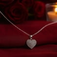 thumbnail image 2 of Collar De Corazon Grande Con Zirconias Para Mujer Plata 925, 2 of 2