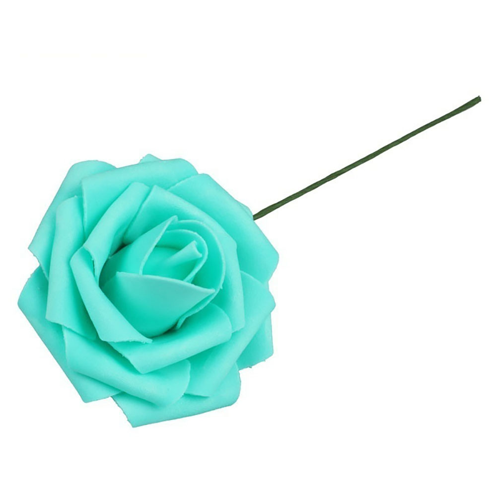 1 Bouquet PE Foam 10 Heads Artificial Fake Rose Flower Bride Wedding