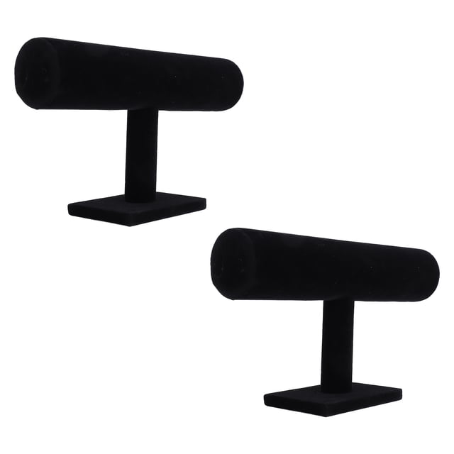 Velvet T Bar Bar Jewelry Display Supon, Prainjedra de exposición 2pcs Flotando Multi Funcional Para El Hogar