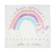 Bananafish Studio Unicorn Milestone Blanket