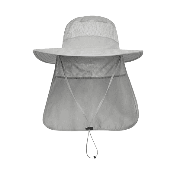 TELOLY 2026 New Sun Protection Hat,Full-Face Coverage Wide Brim,Breathable Mesh Top Sun Hats for Men,Lightweight Design Bucket Hats for Men-Stay Cool Under the Sun,Grey