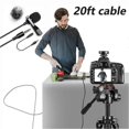 thumbnail image 3 of LVM3 Lavalier-Lapel Microphone, Noise Cancelling for iPhone/Android/DSLR, 20ft Cord, Plug & Play for Zoom/Tascam/PC, 3 of 5
