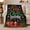 Cheer Inside Holiday Cocoa Boxes, variant on Gnome, Festive Holiday Scene, Warm Flannel Blanket for Living Room and Reading Nook with Detailed Artwork with Rich Color Accents, Art Lovers Christmas Gift, Festive Home Decor