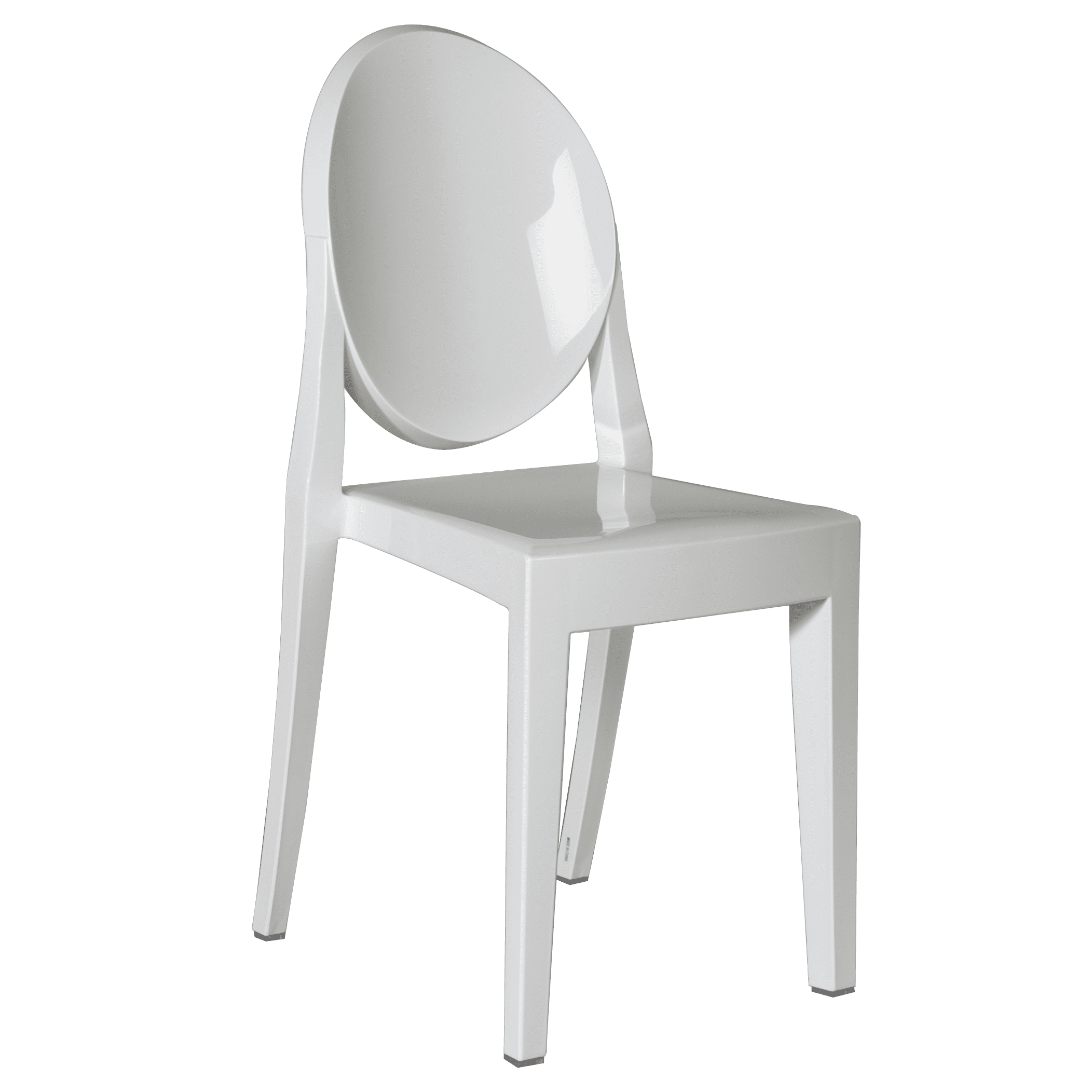 Chair - Phantom Resin w/o Arms - White (4/Box)