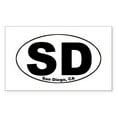 thumbnail image 1 of CafePress - Sd Oval - Rectangle Bumper Sticker Car Decal, 1 of 1