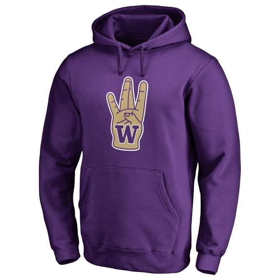 Men's Purple Washington Huskies Primary Hometown Collection Pullover Hoodie