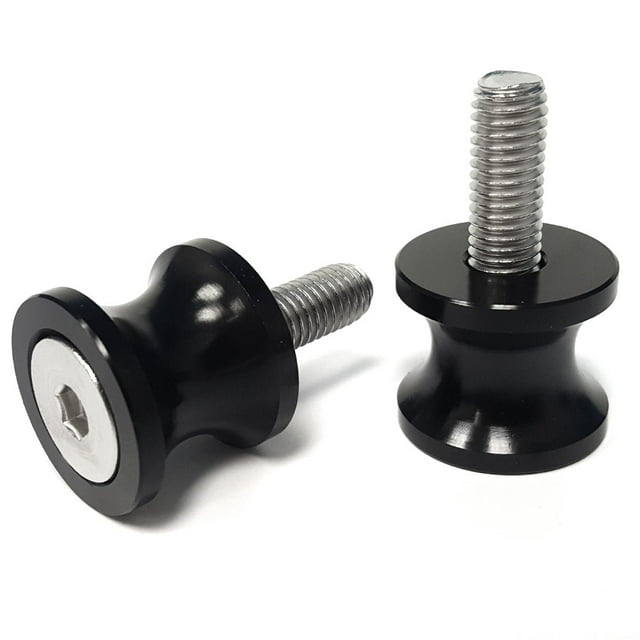 Krator Black Swingarm Spools Sliders Motorcycle Bobbins Compatible with Suzuki TL1000S 1997-2001