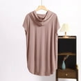 thumbnail image 4 of Rezuofi 2 Pcs Women's Short Sleeve Round Neck T Shirt Front Twist Tunic Tops Casual Loose Fitted, 4 of 6