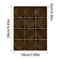 thumbnail image 3 of Adornos Navideños Flocados de 6 Cm, 12 Bolas de Terciopelo Oscuro con Cuerda para Colgar | Decoraciones Navideñas de Plástico Duradero | Decoración Navideña Multiusos para Árboles, Puertas, Paredes y, 3 of 6