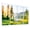 Color 2, variant on 8 Pack Art Acoustic Panels Sound Absorbing Nature Green Forest Landscape Tree Birch Trees Wildflowers Grassy Decorative Soundproof Wall Panels Self Adhesive for Nursery Game Room Bedroom 48"x32"