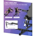 thumbnail image 4 of HVO Chest Fly Machine Incline Press: Rear Delt Fly Reverse Pec Deck Machine Butterfly for Home Gym Workout Seated Shoulder Equipment Fitness Black, 4 of 9
