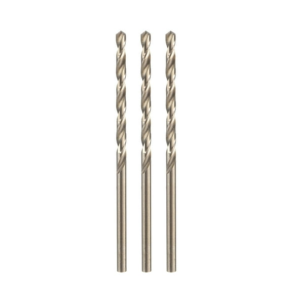 3 Packs 7/64" Twist Drill Bits, M35 Cobalt High-Speed Steel Drill Bit for Metal