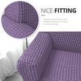 thumbnail image 4 of NICEEC Loveseat Slipcover Purple Loveseat Cover 1 Piece Easy Fitted Sofa Couch Covers Universal High Stretch Durable Furniture Protector Love Seat with Skirt Country Style (2 Seater Purple), 4 of 6