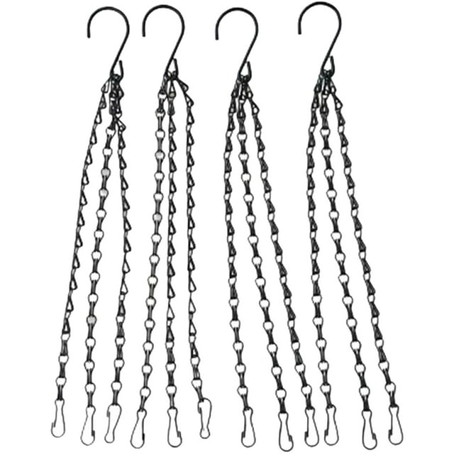 TechWave 4Pcs Hanging Chains Flower Pot Replacement Chain Hanger For Bird Feeders Planters And Ornaments Potted Live Large Flower with Handle Small Potted Live Large Vase Extra Large Flower for
