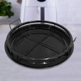 thumbnail image 4 of Yucurem Microwave Baking Tray Bbq Baskets Tools Air Fryer Accessories Kitchen Essentials (Black Round), 4 of 6