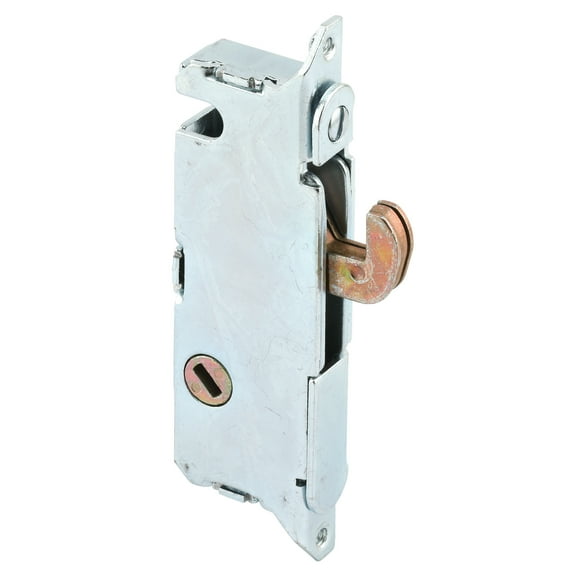 Mortise Lock, 3-11/16 in., Steel, 45 Degree Keyway, Round Faceplate, Spring-Loaded