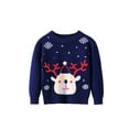 thumbnail image 2 of Faithtur Children Sweater Christmas Cartoon Elk Pattern Pullover Knit Knitwear, 2 of 4