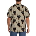 thumbnail image 3 of Kdxio Men's Hawaiian Shirt for Men Short Sleeve Shirt Cute Black Dog Summer Casual Holiday Beach Button Down T-Shirts, 3 of 7