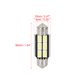 thumbnail image 2 of 8uds 39mm Blanco 5630 LED Interior Domo Luces Licencia Placa Bombilla Unique Bargains Luz del adorno del coche LED, 2 of 6