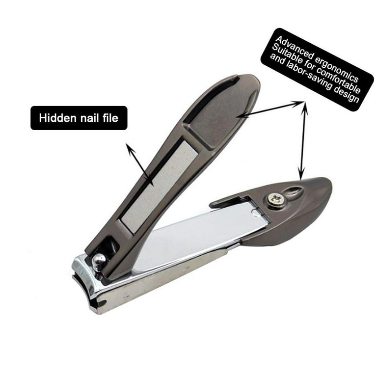 Fingernail Clippers& Toenail Clipper For Men,wowen,nail Clippers With  Catcher,nail Cutter For Thick Toe Nails,stainless Steel Ultra Sharp Sturdy  For Shops/wholesalers - Temu