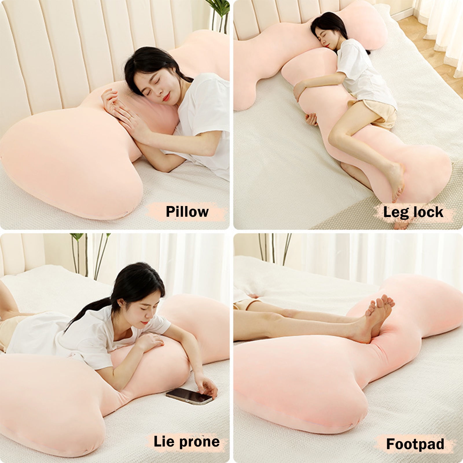 JOGZMZ Cool Body Pillow for Adults Extra Long Pillow for Bed Shredded Memory Foam Full Pillows Home Improvement
