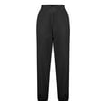thumbnail image 4 of Criss Cross High Waisted Sweatpants Women Baggy Stretchy Gym Active Athletic Joggers Straight Legs Casual Fall Winter Pants Black M, 4 of 7