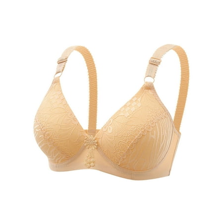 RYDCOT Push Up Bras for Women no Underwire Lace Deep V Neck Breathable Thin Bra with Adjustable Straps Comfortable Full Coverage Everyday Bras Clearance
