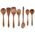 thumbnail image 1 of Natural Teak Kitchen Utensil Set - Comfort Grip Cooking Spoon, Wooden Spoon For Cooking - Wooden Utensil Set For Cooking, Teak Non-Stick Kitchen Cookware, 1 of 8