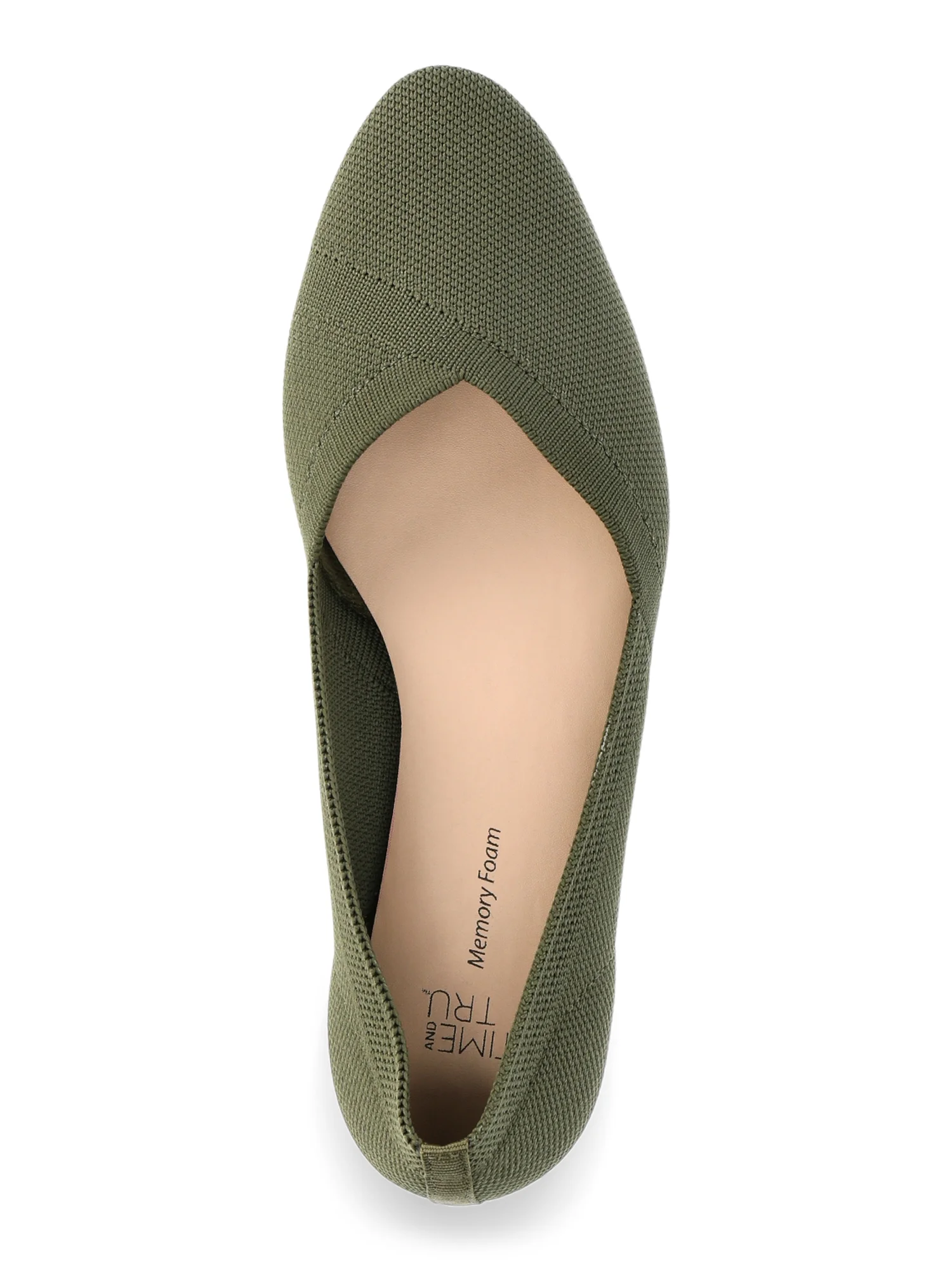 Time and Tru Women's Knit Ballet Flats
