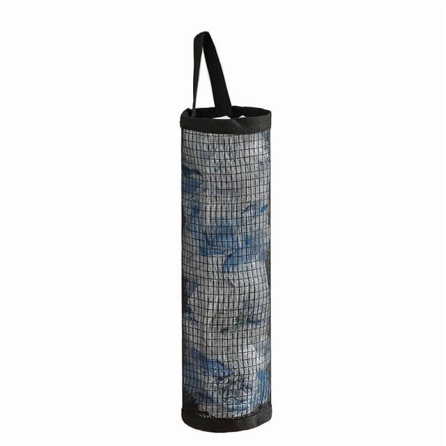 Distributeur de Sacs en Plastique Filet Mural pour Rangement de Bric-à-Brac, Sacs Réutilisables Suspendus