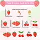 thumbnail image 2 of 1 caja de 10 broches de esmalte de fresa, 5 estilos, broche de cereza roja, aleación de metal, broches de solapa de fresas y cerezas, insignias traseras., 2 of 7