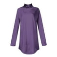 thumbnail image 4 of Wycnly Womens Long Sleeve Tops Casual Pullover Tops for Women Spring Long Sleeve Turtleneck Lightweight Tunic Blouses Ladies Girls Trendy Solid Tee Shirts, 4 of 4