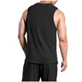 thumbnail image 3 of Hicidod Tank Tops Men Big And Tall Sleeveless Beach Lighweight Shirts for Men Summe Solid Workout Casual Button Down T-Shirts, 3 of 5