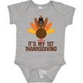 thumbnail image 3 of Inktastic My 1st Thanksgiving Turkey Boys or Girls Baby Bodysuit, 3 of 5