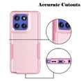 thumbnail image 6 of For Moto G Stylus 5G 2025 Case, Rugged Phone Case for Motorola Moto G Stylus 5G 2025, Njjex Shockproof Protection Heavy Duty Armor Hard Plastic & Rubber 2-in-1 Bumper Cover - Pink, 6 of 7