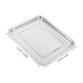 thumbnail image 2 of CHICHUMID 1Set Stainless Steel Baking Tray Rectangular For Toaster Oven Baking Sheet Roasting, 2 of 7