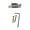 Silver, variant on Easy Installation Electric Guitar Bridge with Simple Setup Process Metal Texture for Quick Home Upgrade Compatibility
