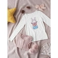 thumbnail image 3 of Cute Bunny Deer Cat Stack Long Sleeve Toddler -Image by Shutterstock,  2 Toddler, 3 of 4