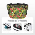 thumbnail image 5 of Kdxio Fruits Vegetables And Berries Crossbody Double Layer Waist Bag Belt Bag for Unisex Fanny Pack Fashion Waist Packs for Hiking Running Shopping Traveling, 5 of 9